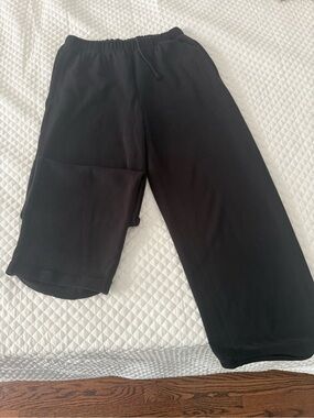 Skims Black Wide-Leg Sweatpants,women size M,brand new,black color